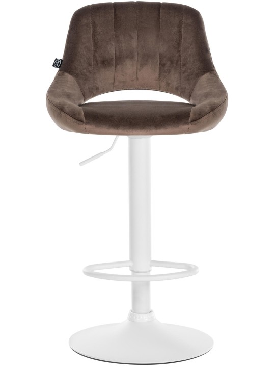 Barkruk Milet fluweel, bruin