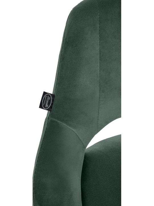 Barkruk Milet fluweel, groen
