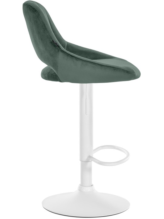 Barkruk Milet fluweel, groen