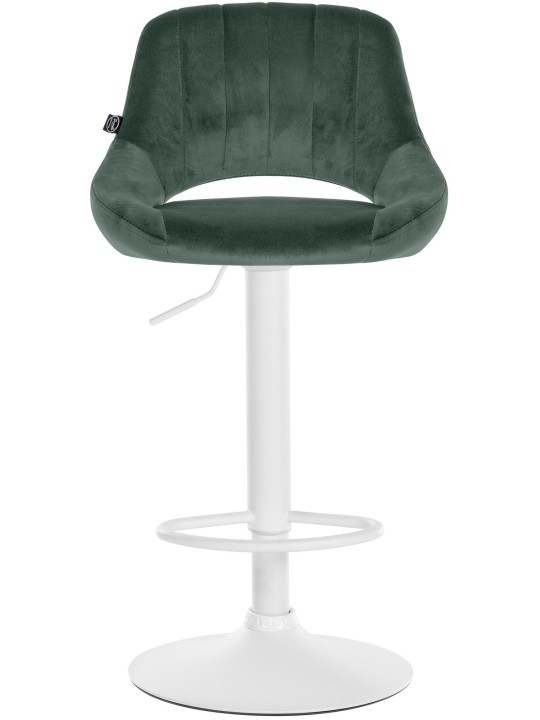 Barkruk Milet fluweel, groen