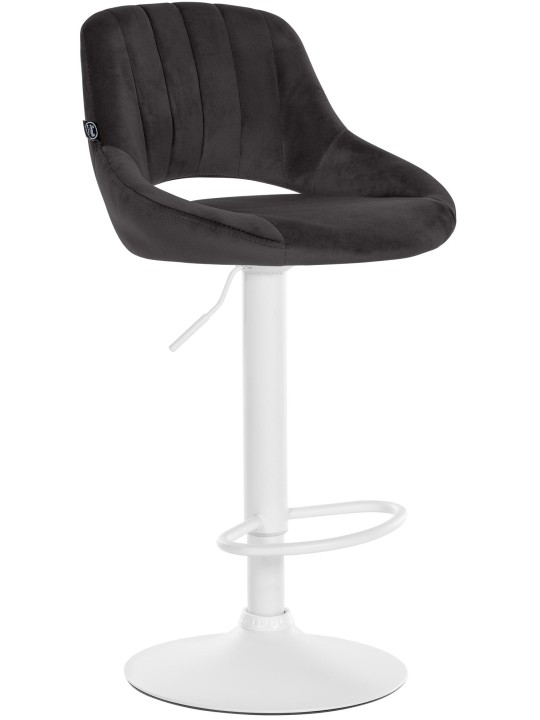 Barkruk Milet fluweel, zwart Barkruk Milet fluweel, zwart