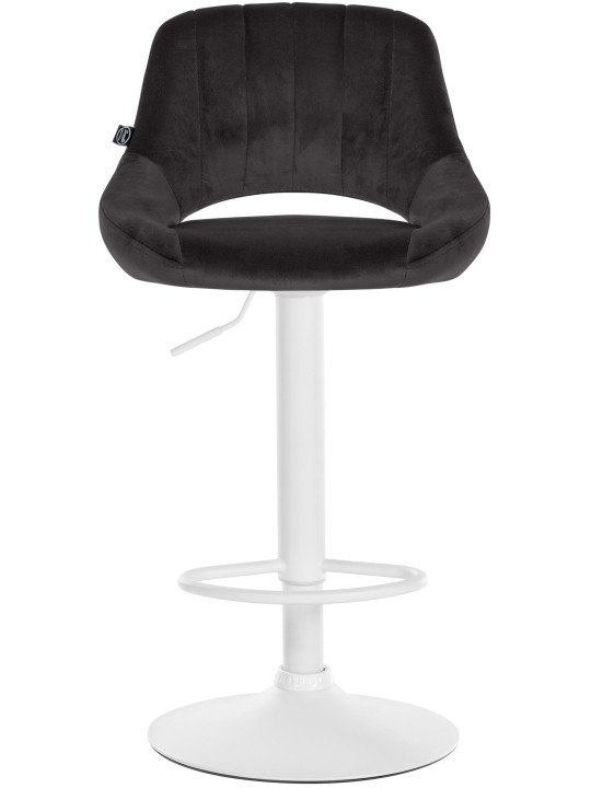 Barkruk Milet fluweel, zwart Barkruk Milet fluweel, zwart