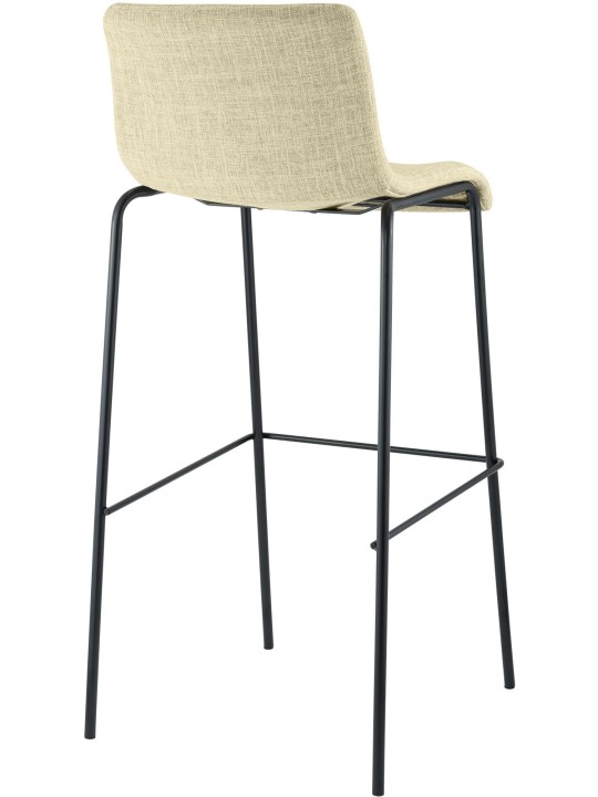 Barkruk Hoover stof 4-poots frame, crème Barkruk Hoover stof 4-poots frame, crème