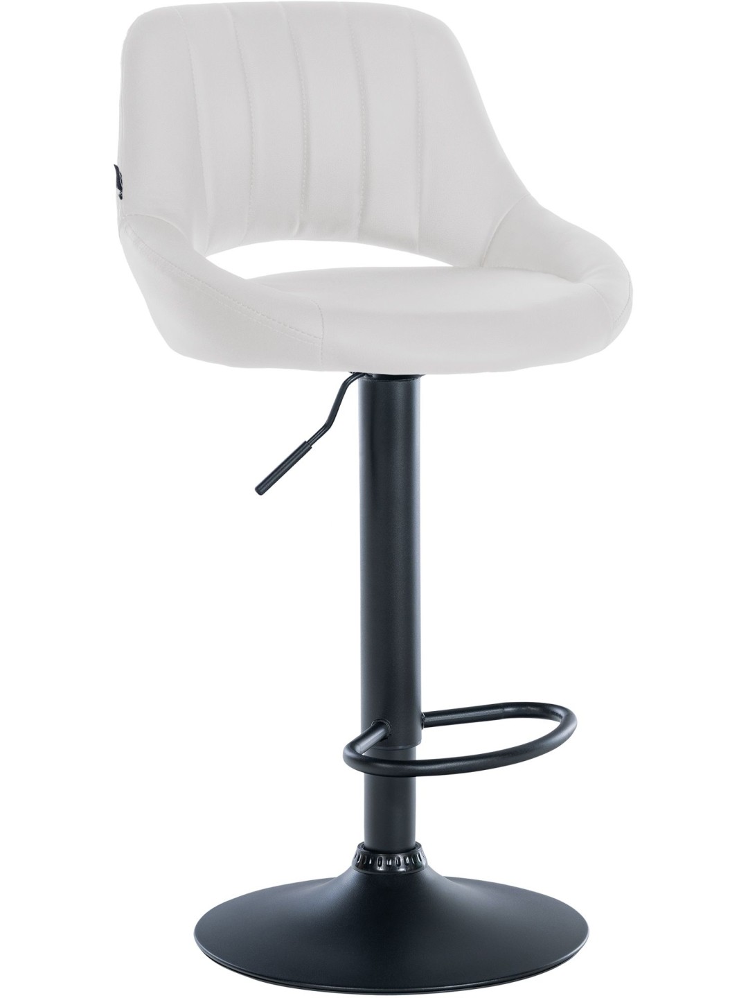 Barkruk Milet kunstleer, wit