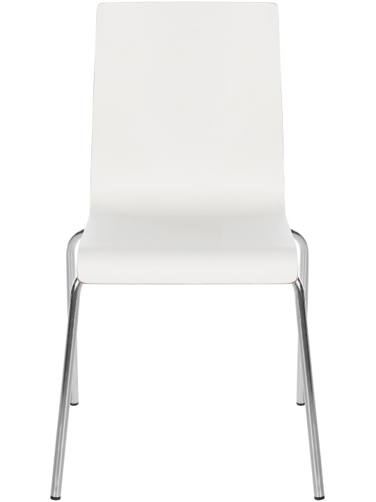 Set van 4 bezoekersstoelen Gahanna, wit
