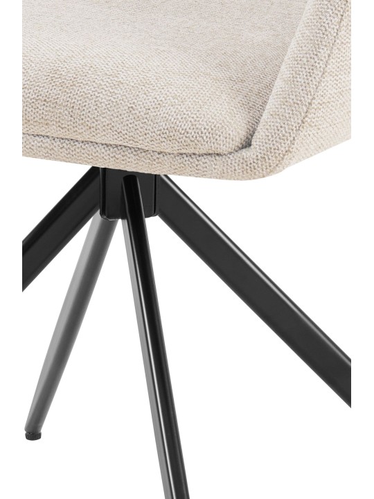 Set van 2 eetkamerstoelen Olema stof, crème Set van 2 eetkamerstoelen Olema stof, crème