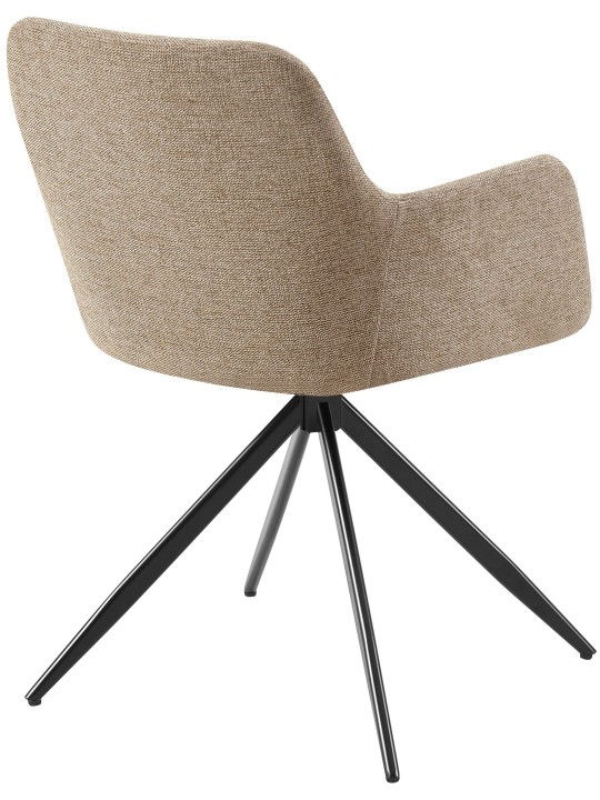 Set van 2 eetkamerstoelen Olema stof, taupe Set van 2 eetkamerstoelen Olema stof, taupe