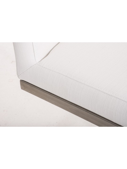 Barkruk Paros stof, wit