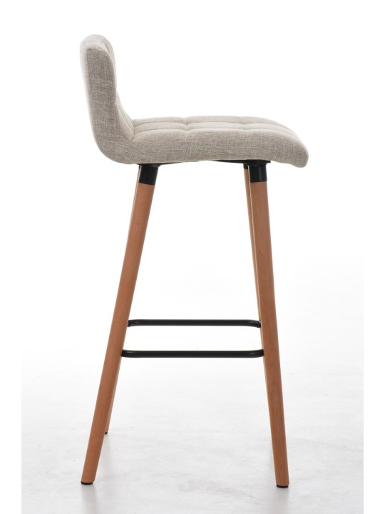 Barkruk Lincoln stof, crème