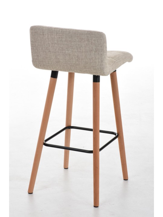 Barkruk Lincoln stof, crème