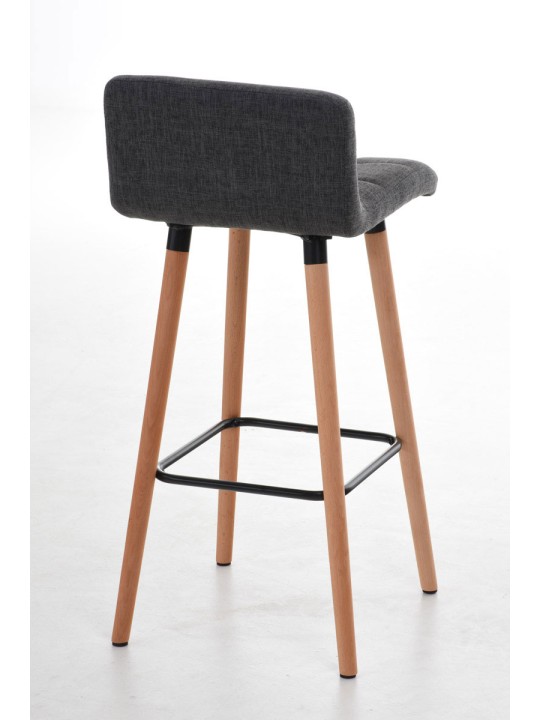 Barkruk Lincoln stof, lichtgrijs