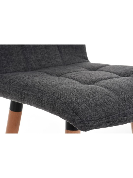 Barkruk Lincoln stof, lichtgrijs