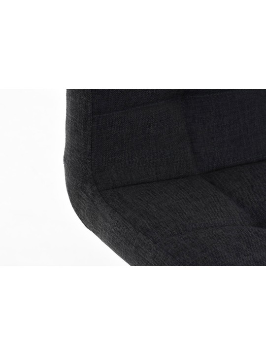 Barkruk Lincoln stof, donkergrijs