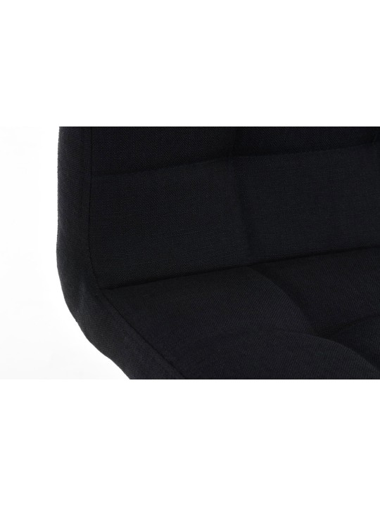 Barkruk Lincoln stof, zwart