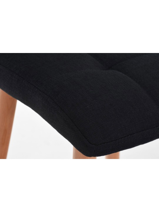 Barkruk Lincoln stof, zwart