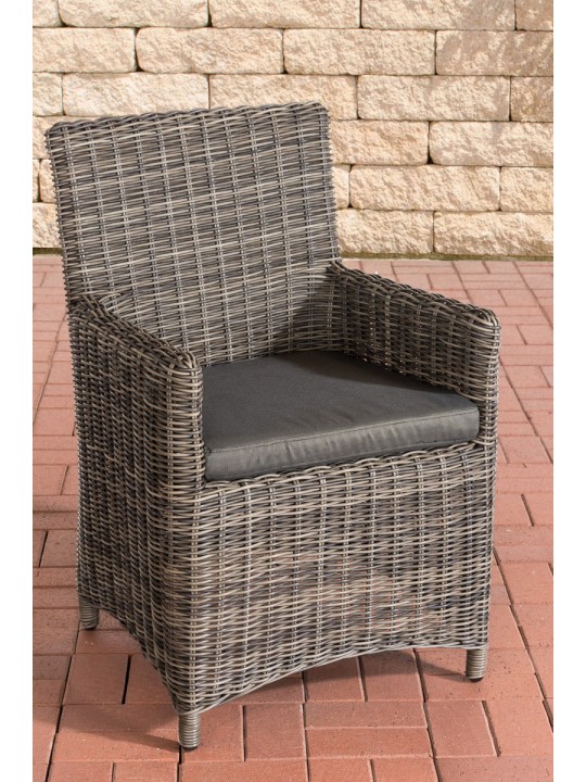 Stoel Fontana / Sankt Marlo Antraciet 5mm, grijs gemêleerd