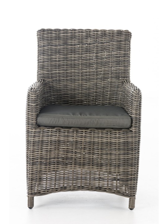 Stoel Fontana / Sankt Marlo Antraciet 5mm, grijs gemêleerd