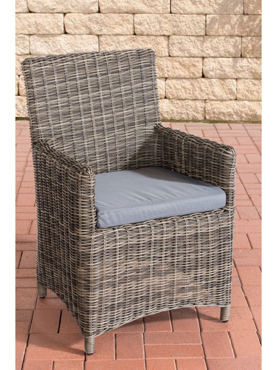 Stoel Fontana / Sankt Marlo Ijzergrijs 5mm, grijs gemêleerd