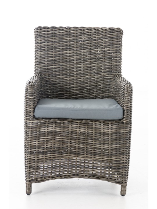 Stoel Fontana / Sankt Marlo Ijzergrijs 5mm, grijs gemêleerd