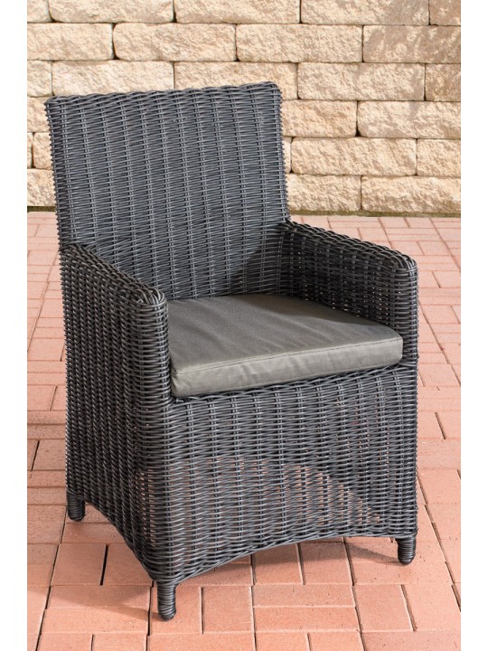 Stoel Fontana / Sankt Marlo Antraciet 5mm, zwart