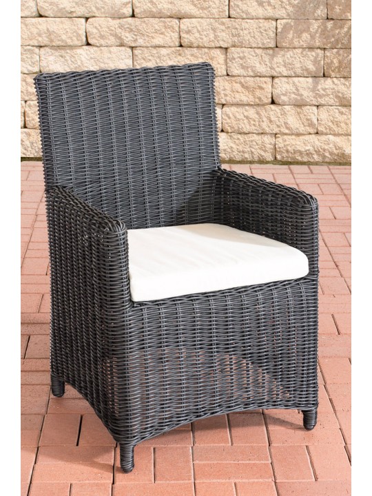 Stoel Fontana / Saint Marlo Crème 5mm, zwart