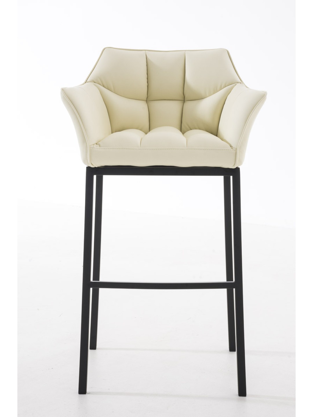 Barkruk Damaso B met 4-poots frame, crème