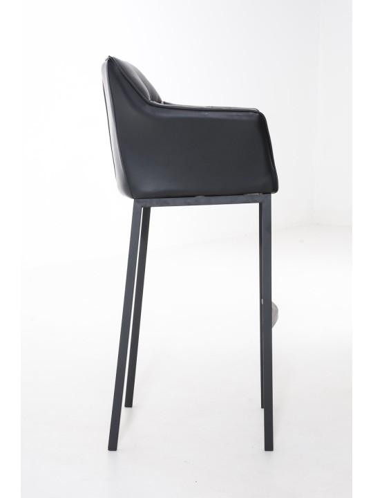 Barkruk Damaso B met 4-poots frame, zwart