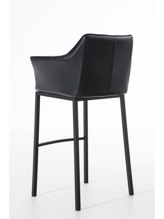 Barkruk Damaso B met 4-poots frame, zwart