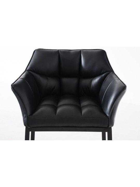 Barkruk Damaso B met 4-poots frame, zwart