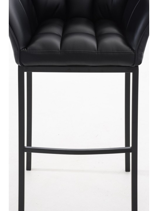 Barkruk Damaso B met 4-poots frame, zwart