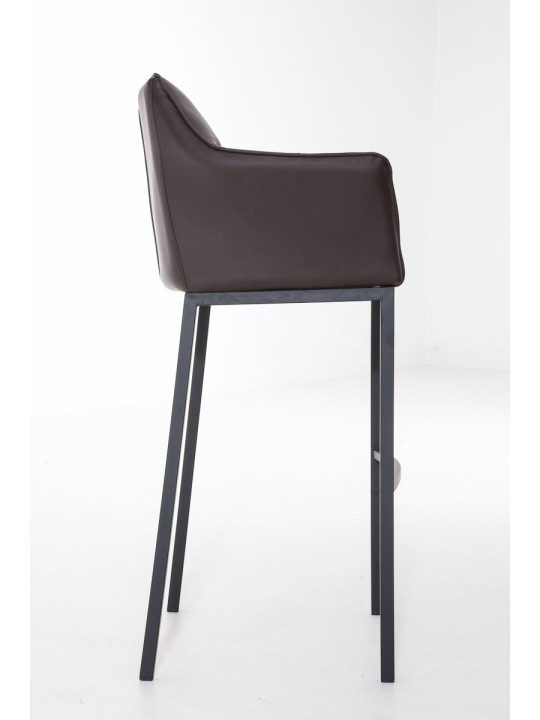 Barkruk Damaso B met 4-poots frame, bruin