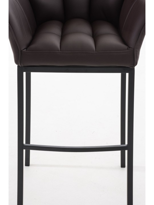 Barkruk Damaso B met 4-poots frame, bruin