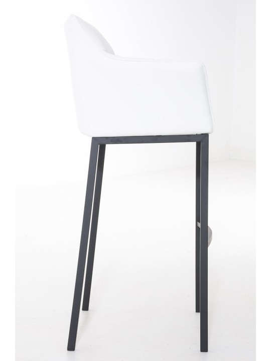 Barkruk Damaso B met 4-poots frame, wit