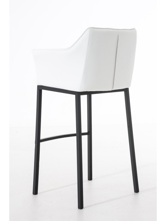 Barkruk Damaso B met 4-poots frame, wit