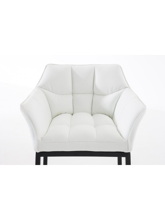 Barkruk Damaso B met 4-poots frame, wit