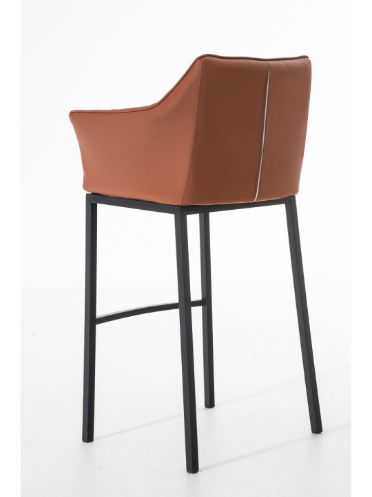 Barkruk Damaso B met 4-poots frame, lichtbruin