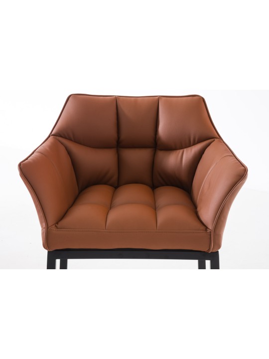 Barkruk Damaso B met 4-poots frame, lichtbruin