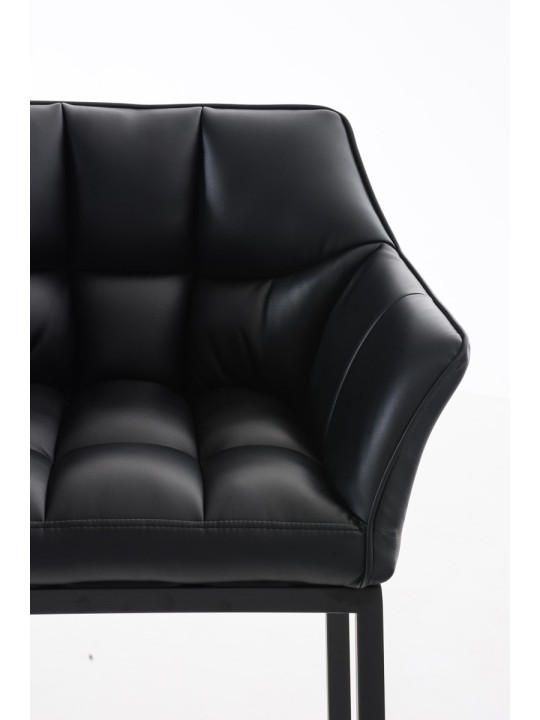 Barkruk Damaso B met 4-poots frame, zwart