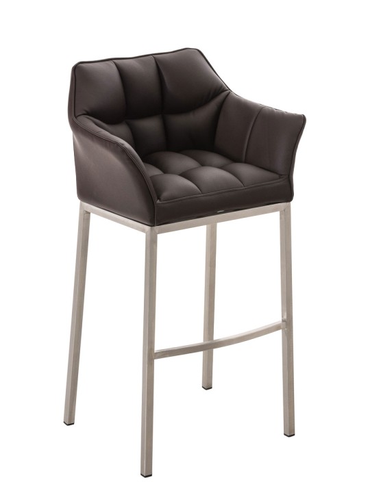 Barkruk Damaso E met 4-poots frame, bruin Barkruk Damaso E met 4-poots frame, bruin