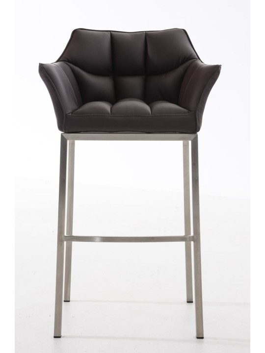 Barkruk Damaso E met 4-poots frame, bruin Barkruk Damaso E met 4-poots frame, bruin