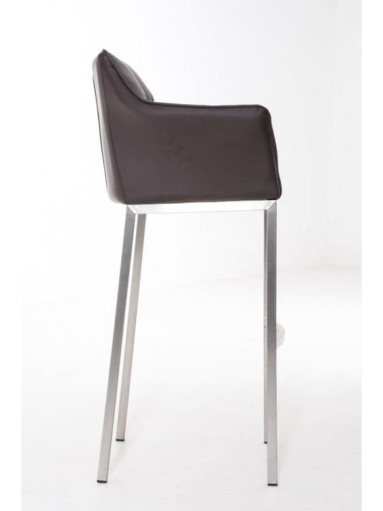 Barkruk Damaso E met 4-poots frame, bruin Barkruk Damaso E met 4-poots frame, bruin