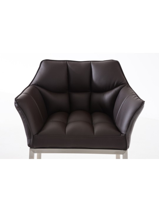 Barkruk Damaso E met 4-poots frame, bruin Barkruk Damaso E met 4-poots frame, bruin