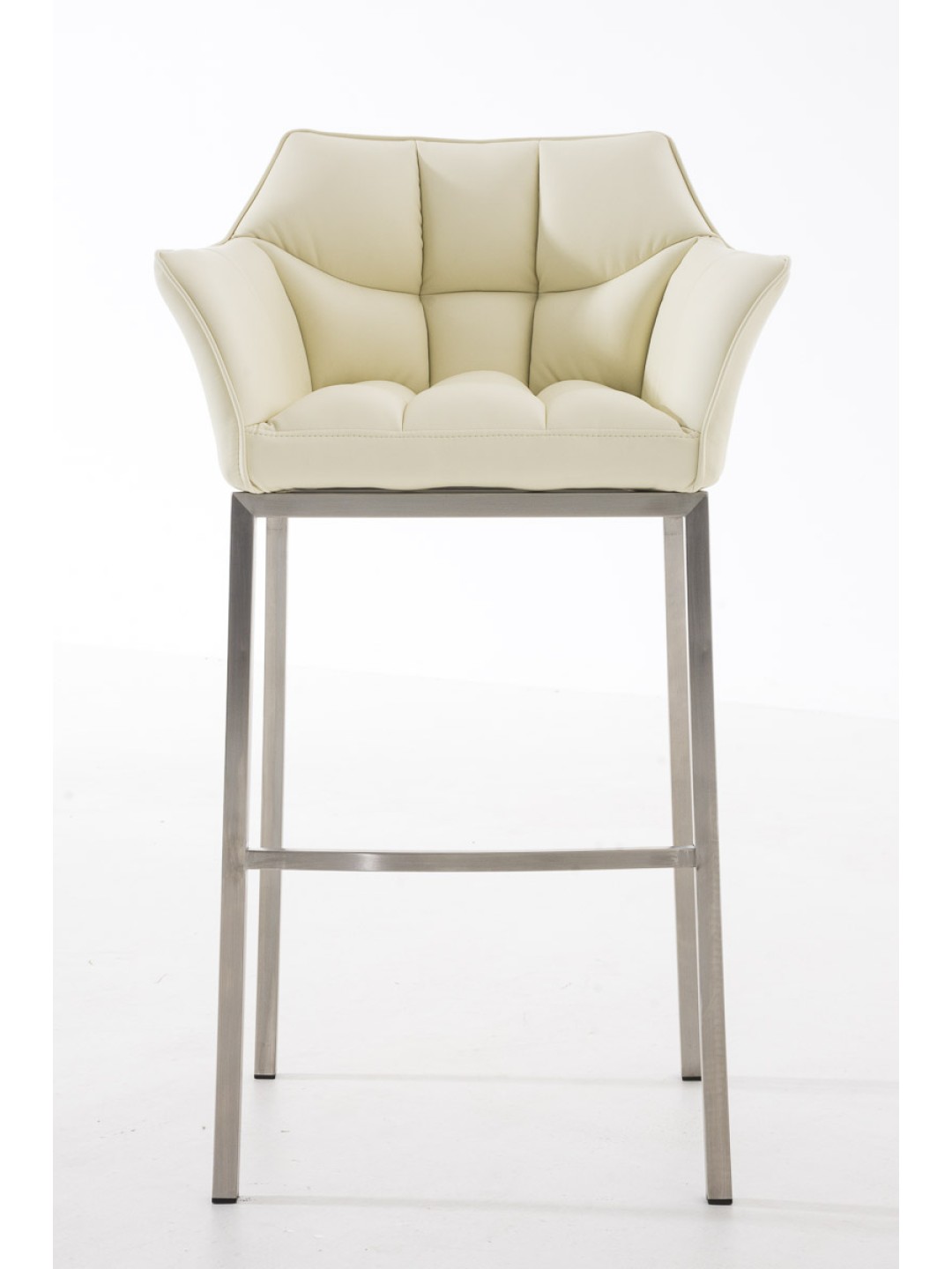 Barkruk Damaso E met 4-poots frame, crème