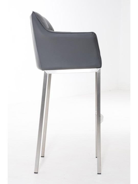 Barkruk Damaso E met 4-poots frame, grijs