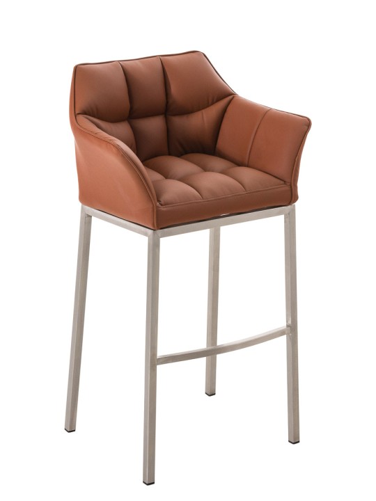 Barkruk Damaso E met 4-poots frame, lichtbruin Barkruk Damaso E met 4-poots frame, lichtbruin