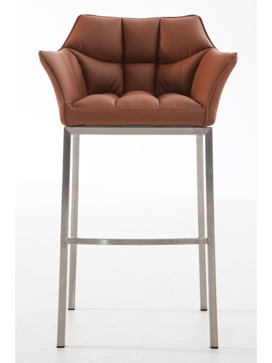 Barkruk Damaso E met 4-poots frame, lichtbruin Barkruk Damaso E met 4-poots frame, lichtbruin