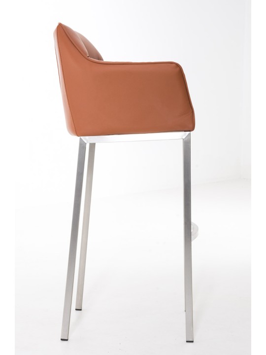 Barkruk Damaso E met 4-poots frame, lichtbruin Barkruk Damaso E met 4-poots frame, lichtbruin