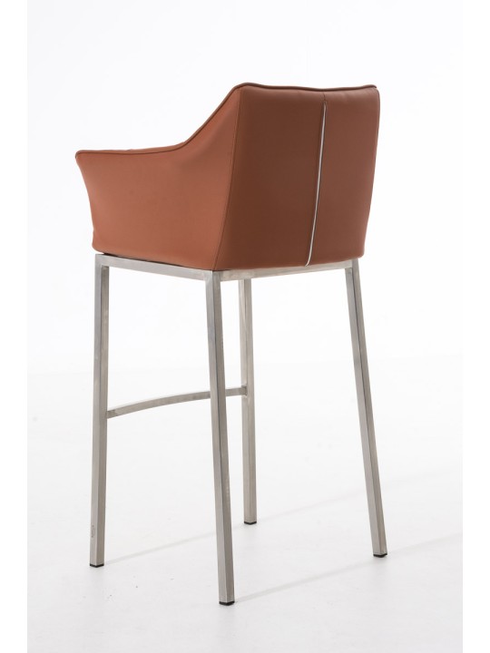 Barkruk Damaso E met 4-poots frame, lichtbruin Barkruk Damaso E met 4-poots frame, lichtbruin