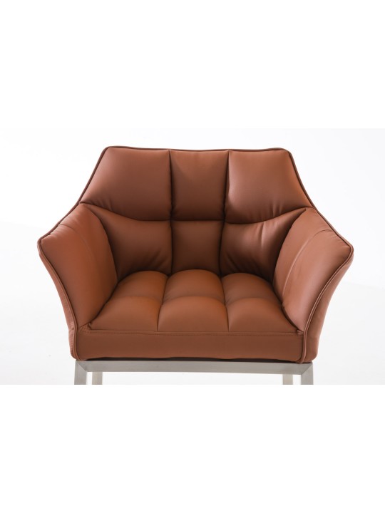 Barkruk Damaso E met 4-poots frame, lichtbruin Barkruk Damaso E met 4-poots frame, lichtbruin