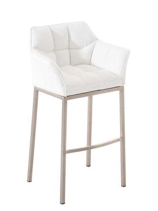 Barkruk Damaso E met 4-poots frame, wit